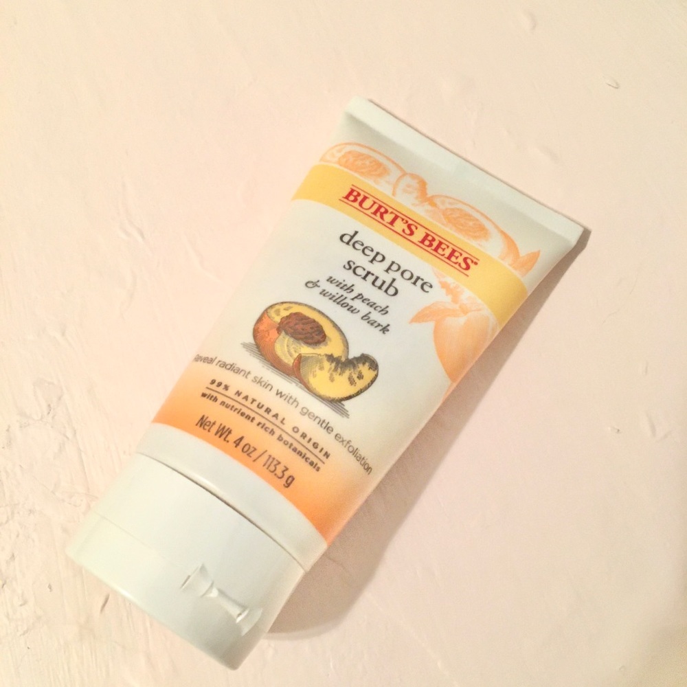 Burts bees peach exfoliating scrub